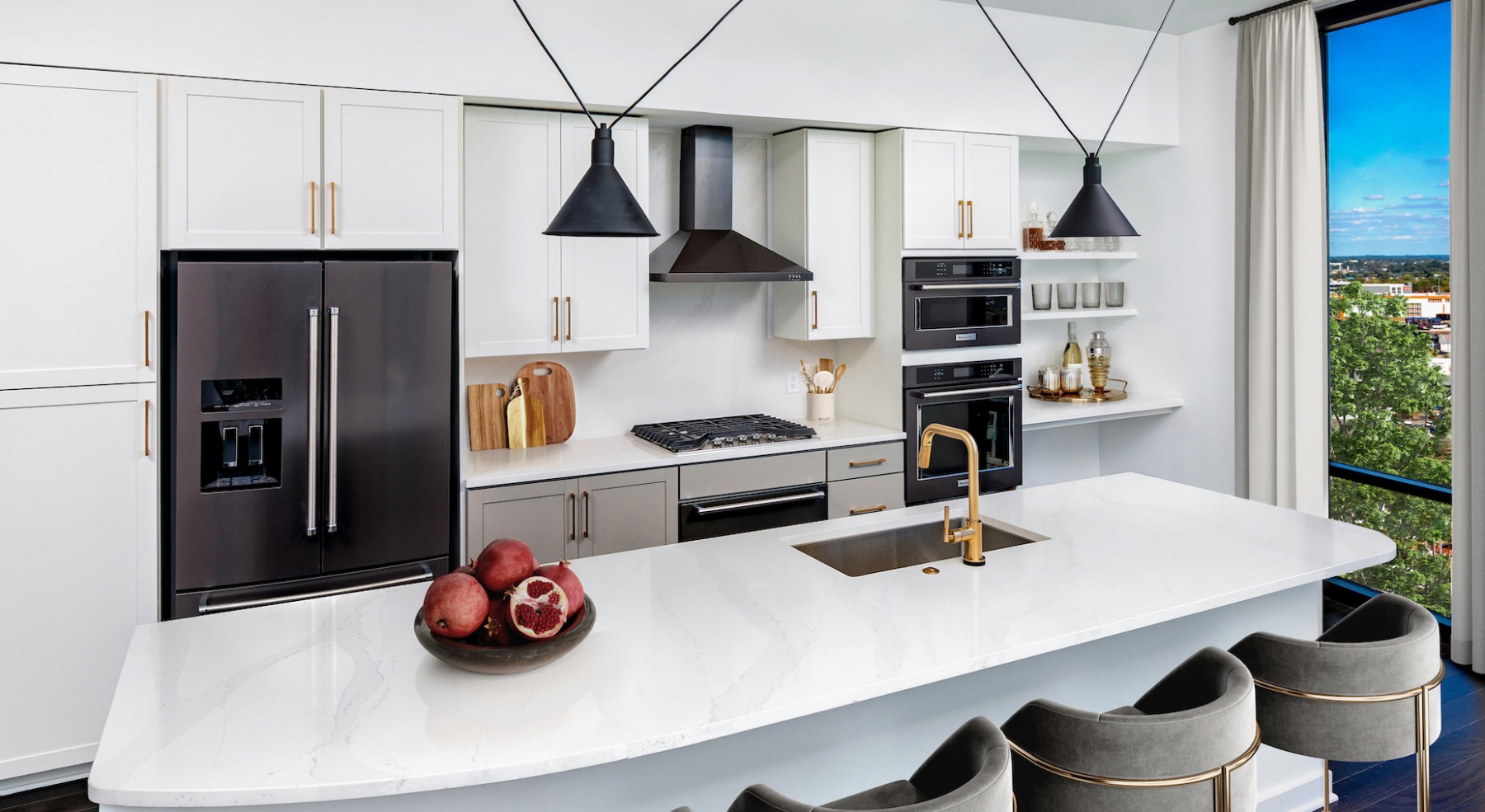 Penthouse Kitchen With Upgraded Appliances