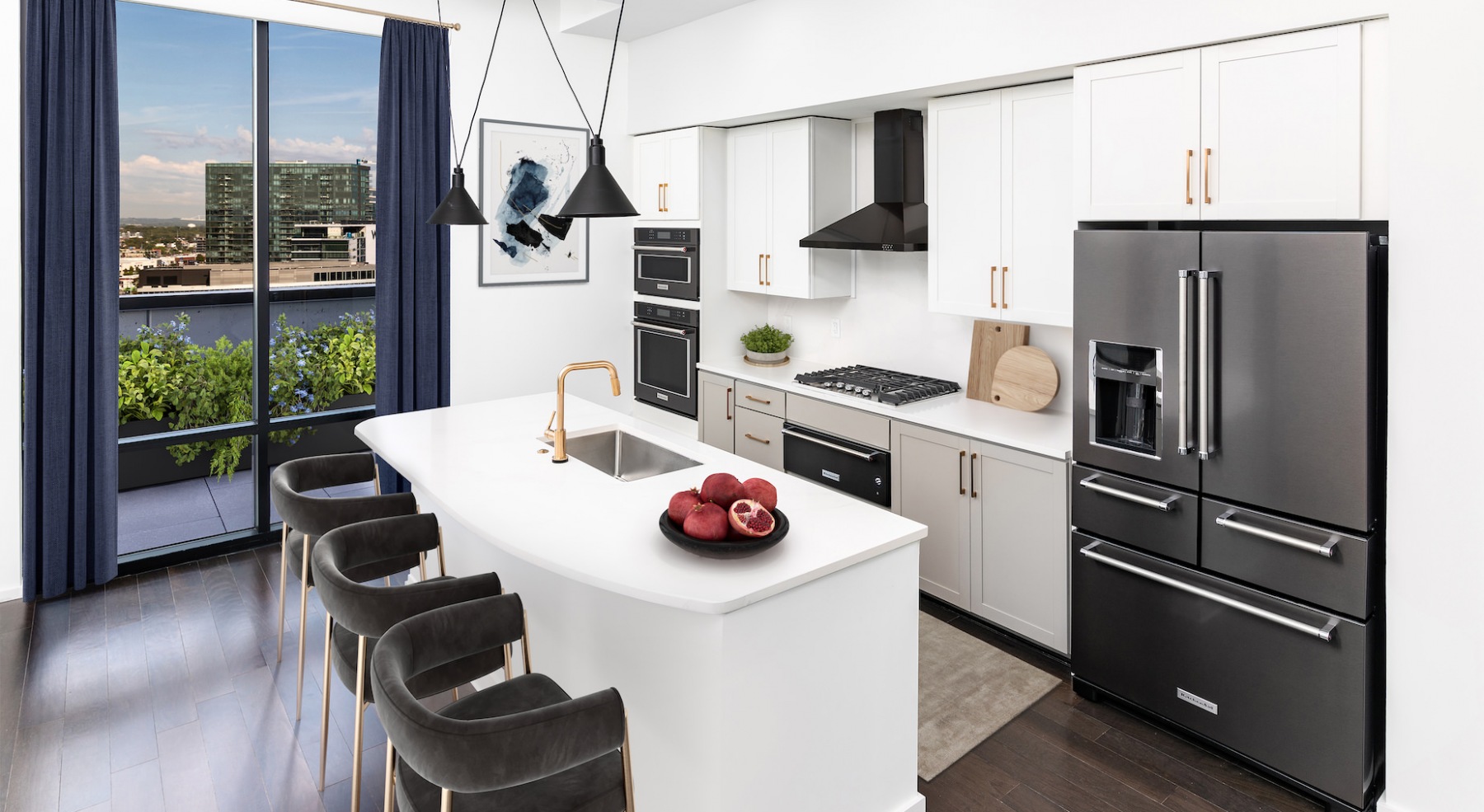 Penthouse Kitchen with Upgraded Appliances